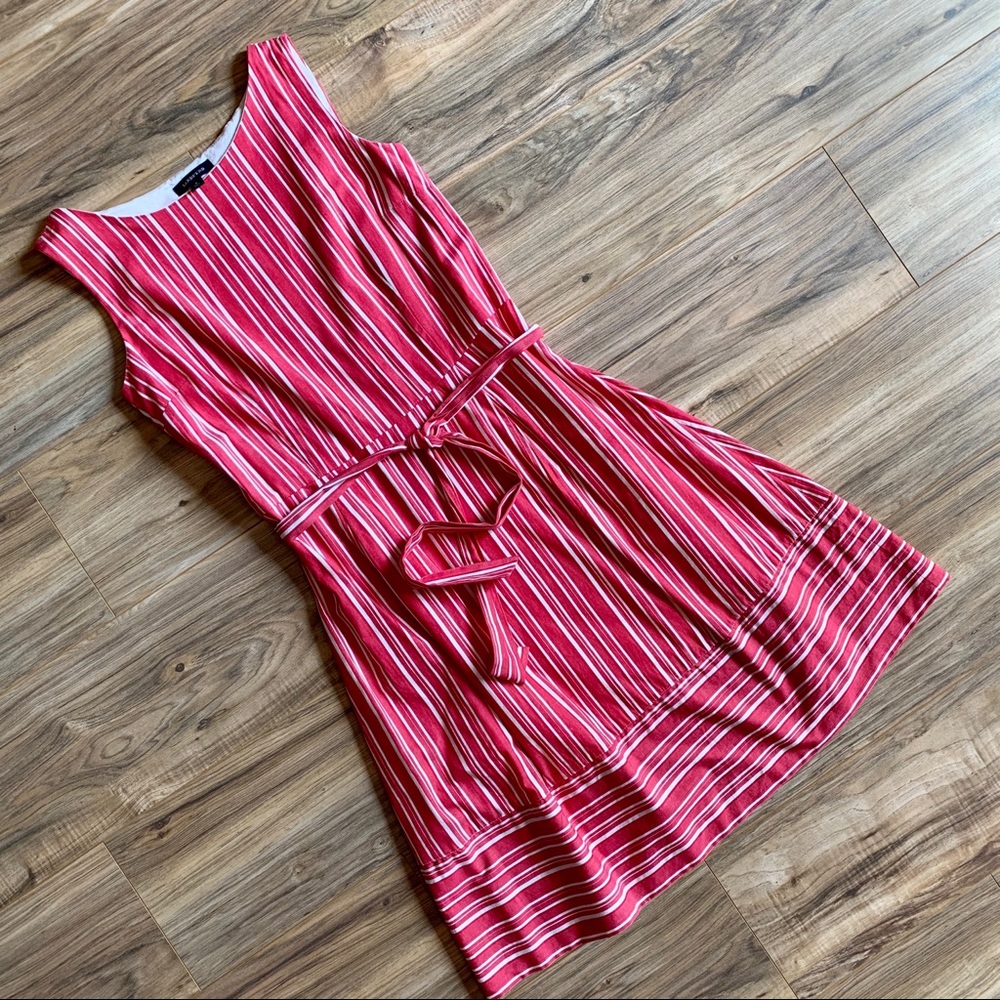 Lands’ End Tie Waist Sleeveless Dress - 6